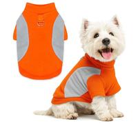 SEHFKKD Small Dog Sweater with Leash Ring Soft Warm Fleece Fall Winter Dog Clothes Cute Cat Apparel Puppy Sweaters Classic Pullover Doggy Sweatshirts Chihuahua Costumes Cat Outfits(Orange,S)