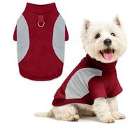 SEHFKKD Small Dog Sweater with Leash Ring Soft Warm Fleece Fall Winter Dog Clothes Cute Cat Apparel Puppy Sweaters Classic Pullover Doggy Sweatshirts Chihuahua Costumes Cat Outfits(Red,XL)