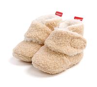 Sehfupoye Baby Boys Girls Warm Fleece Boot Toddler Soft Sole Newborn First Walking Shoes 0-18M