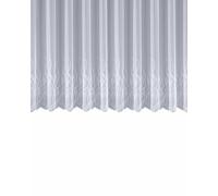 Sehlbach Ready to Hang Blind with Gathering Tape, Jacquard Ornaments, White, 300 x 63 cm, Curtain, Elegant Look, Easy to Install, Timeless Design, Lots of Daylight