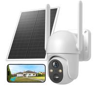 SEHMUA 4G LTE Security Camera with SIM Card, 2K HD CCTV Camera Outdoor Wireless NO Wifi, 4G Solar Security Camera with Human Identification Detection, Night Vision, 2 Way Talk, IP66