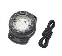 Sehoangd Dive Compass Surfing Luminous Underwater 50m Wrist Compass Night Vision Waterproof Navigation with Bungee Black