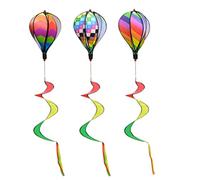 Sehoangd Hot Air Balloons Spinner Rainbow Hanging Lantern Wind Spinner Party Decoration decoration 3PCS