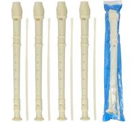SEHOI 20 Pack 8 Hole Soprano Recorder Descent Flute, German Musical Recorders Instruments with Cleaning Rod, White Flutes for Beginners, Student Practice, School Concert
