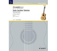 Sehr Leichte Stucke 2 Anton Diabelli Book [Softcover] Guitar and Piano Schott Mu