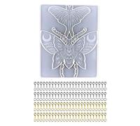 Sehuby Resin Pattern,Death Moth Wall Hanging Epoxy Mould for Creative Large Insect Silicone Molds for Resin Home Decor Wall Hangings Gothic W