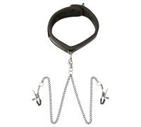 Sei Mio - Black Collar & Nipple Clamps