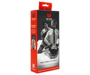 Sei Mio - Hands-Back Restraints Set with Cuffs & Collar (Black)