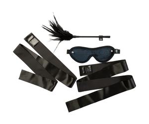 Sei Mio Strict Tease Ribbon Ties Blindfold & Tickler Kit