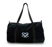 SEI MIO Velvet Duffle Bag Black