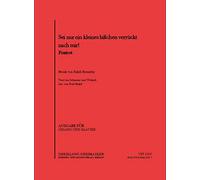 Sei nur ein kleines bisschen verrückt nach mir. Vocal And Piano.