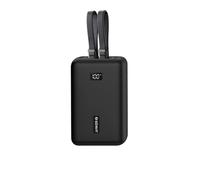 SEIAIYG Case Compatible with Anker Zolo Power Bank 20000mAh 30W, Silicone Protective Case Cover - Shockproof & Anti-Slip, Black