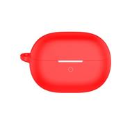 SEIAIYG Compatible with Huawei FreeBuds Pro 5 Case, Soft Silicone Earphone Protective Case Cover with Carabiner, Lightweight, Shockproof - Red