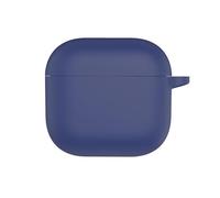SEIAIYG Compatible with Realme Buds Air 8 Case, Soft Silicone Earphone Protective Case Cover with Carabiner, Lightweight, Shockproof (Blue)