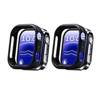 SEIAIYG Hard Case Compatible with Huawei Watch D3, 2 Pack | Rugged PC Frame Bumper Cover, Lightweight, Shockproof, without Screen Protector, Black+Black
