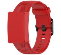 SEIAIYG Soft Silicone Sport Band Compatible with WHOOP 4.0 - Breathable Adjustable Replacement Strap, Lightweight Comfort Wristband, Red