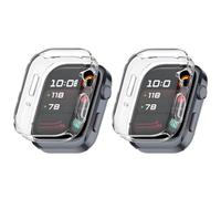 SEIAIYG TPU Case Compatible with Huawei Watch D3, 2 Pack | Soft TPU All-Inclusive Cover, Shock-Absorbent, Scratch-Resistant Watch Shell, Transparent+Transparent