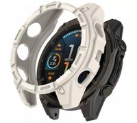 SEIAIYG TPU Case Compatible with Huawei Watch D3, Beige | Half Coverage, Shockproof, Easy Install, Rugged Bumper Protective Cover