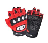 Seibertron Dirtclaw Unisex BMX MX ATV MTB Road Racing Mountain Bike Bicycle Cycling Off-Road/Dirt Bike GEL Padded Anti - Slip Palm Fingerless Gloves Motorcycle Motocross Sports Gloves Red XXL