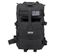 Seibertron Falcon Tactical Water Repellent Hiking Camping Backpack Compact Assault Pack Summit Bag 37L Black
