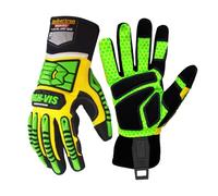 Seibertron HIGH-VIS SDXG2 Dexterity Super Grip GEL Oil & Gas Anti-Vibration Impact Protection Safety Gloves L