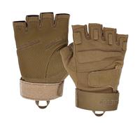 Seibertron Men's Black S.O.L.A.G. Special Ops 1/2 Finger Light Airsoft Hunting Shooting fingerless Climbing half finger Gloves Coyote XXL