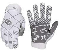 Seibertron Pro 3.0 12 Constellations Elite Ultra-Stick Sports Receiver Glove Football Gloves Youth And Kids (white, XS)