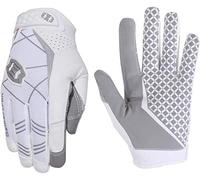 Seibertron Pro 3.0 Elite Ultra-Stick Sports Receiver Glove American Football Gloves Youth and Adult (White, XS)
