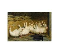 SEIBES An Anxious Moment By Briton Riviere Poster Canvas Art And Wall Art Picture Print Modern Family Bedroom Decors 12x18inch(30x45cm)