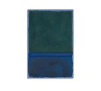 SEIBES Blue And Green Art By Mark Rothko Poster Painting On Canvas Wall Art Scroll Picture Print Living Room Walls Decor Homes 20x30inch(50x75cm)