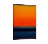 SEIBES Blue Black Orange By Mark Rothko Art Print Poster Art Print Wall Photo Paint Hanging Picture Family Bedroom Decor Gift 12x18inch(30x45cm)