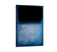 SEIBES Blue Divided by Blue Art By Mark Rothko Poster Canvas Wall Art Picture Prints Hanging Photo Gift Idea Decor Homes Artworks 12x18inch(30x45cm)