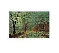 SEIBES Bonchurch - Isle of Wight 1880 By John Atkinson Grimshaw Painter Artwork Decorative Painting Canvas Wall Art Living Rooms Bedroom Painting 12x18inch(30x45cm)