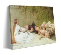 SEIBES Circe And The Companions of Ulysses By Briton Riviere Poster Canvas Wall Art Picture Prints Hanging Photo Gift Idea Decor Homes Artworks 24x36inch(60x90cm)