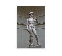 SEIBES David By Michelangelo Buonarroti Poster Wall Art Painting Canvas Gift Living Room Prints Bedroom Decor Artworks 24x36inch(60x90cm)
