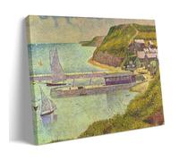 SEIBES Harbour at Port-en-Bessin at High Tide By Georges Seurat Poster Canvas Art And Wall Art Picture Print Modern Family Bedroom Decors Frame 20x30inch(50x75cm)