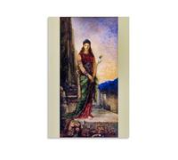 SEIBES Helen on The Walls of Troy By Gustave Moreau Giclee Paper Poster Bright Clear Reproduction Wall Art Painting Canvas Gift Living Room Prints Bedroom Decor Artworks Unframe 08x12inch(20x30cm)