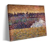SEIBES Landscape at Grandcamp By Georges Seurat Poster Art Print Wall Photo Paint Hanging Picture Family Bedroom Decor Gift Frame 24x36inch(60x90cm)