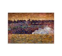 SEIBES Landscape at Grandcamp By Georges Seurat Poster Canvas Art And Wall Art Picture Print Modern Family Bedroom Decors Unframe 20x30inch(50x75cm)