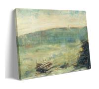 SEIBES Landscape at Saintouen By Georges Seurat Poster Canvas Art And Wall Art Picture Print Modern Family Bedroom Decors Frame 08x12inch(20x30cm)