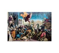 SEIBES Miracle of The Slave By Jacopo Tintoretto Giclee Paper Reproduction Canvas Wall Art Prints Photo Picture Paintings Room Decor Home Decorative Unframe 16x24inch(40x60cm)