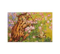 SEIBES Mistake By Louis Wain Painter Artwork Home Decor Wall Art Hanging Picture Print Bedroom Decorative Paintings Room Aesthetic Unframe 20x30inch(50x75cm)