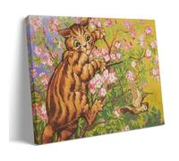 SEIBES Mistake By Louis Wain Painter Artwork Print Photo Art Painting Canvas Home Decorative Bedroom Modern Decors Frame 08x12inch(20x30cm)