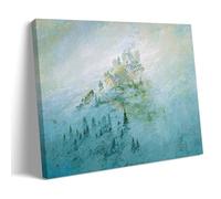 SEIBES Morning Mist in The Mountains By Caspar David Friedrich Poster Cool Artworks Painting Wall Art Canvas Prints Hanging Picture Home Decors Gift Idea Frame 24x36inch(60x90cm)