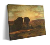 SEIBES Peace And Plenty By George Inness Poster Canvas Painting Wall Art Decorative Picture Prints Modern Decor Frame 16x24inch(40x60cm)