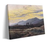 SEIBES Ruins in The Giant Mountains By Caspar David Friedrich Poster Decorative Painting Canvas Wall Art Living Rooms Bedroom Painting Frame 24x36inch(60x90cm)