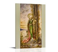 SEIBES Saint Cecilia By Gustave Moreau Giclee Paper Poster Bright Clear Reproduction Picture Print Canvas Wall Paint Arts Decor Modern Home Artworks Gift Idea Frame 08x12inch(20x30cm)