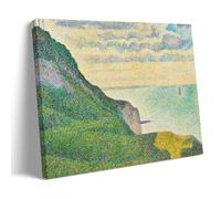 SEIBES Seascape at Port-en-Bessin, Normandy By Georges Seurat Poster Artworks Picture Print Wall Art Painting Canvas Gift Decor Homes Decorative Frame 16x24inch(40x60cm)