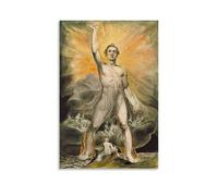 SEIBES The Angel of Revelation By William Blake Giclee Paper Poster Clear Reproduction Canvas Wall Art Decorative Bedroom Modern Home Print Picture Artworkss Unframe 20x30inch(50x75cm)