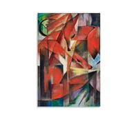 SEIBES The Foxes By Franz Marc Expressionism Poster Decorative Painting Canvas Wall Art Living Rooms Bedroom Painting Unframe 12x18inch(30x45cm)
